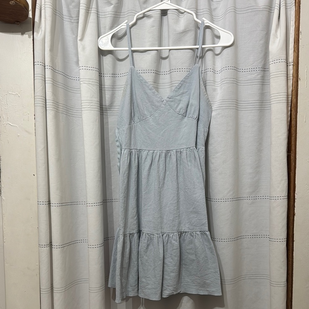 SHEIN Light Blue Midi Dress